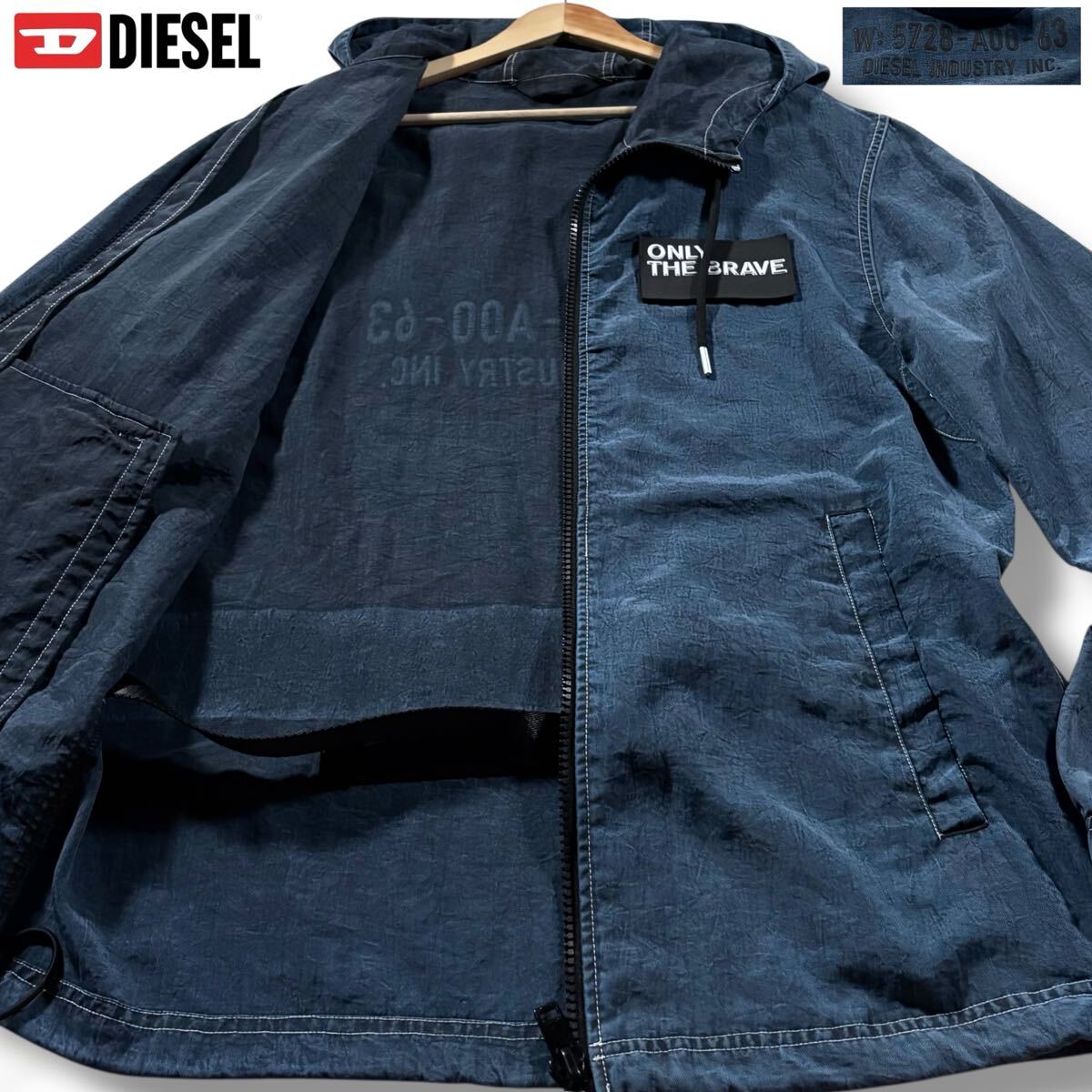 極美品/XLサイズ○DIESEL ディーゼル ナイロン パーカー 極美品/XLサイズ○DIESEL ディーゼル ナイロン パーカー