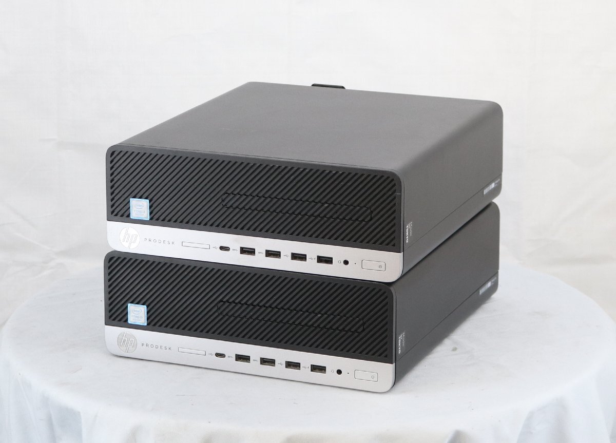 hp ProDesk 600 G5 SFF 2臺(tái)セット まとめ売り　 Core i3 9100 3.60GHz■現(xiàn)狀品