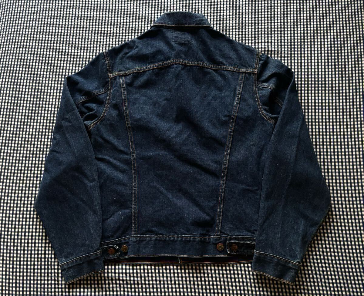 濃紺LEVISリーバイス71205デニムジャケットBIGEビッグE 40 42USA 濃紺LEVISリーバイス71205デニムジャケットBIGEビッグE 40 42USA