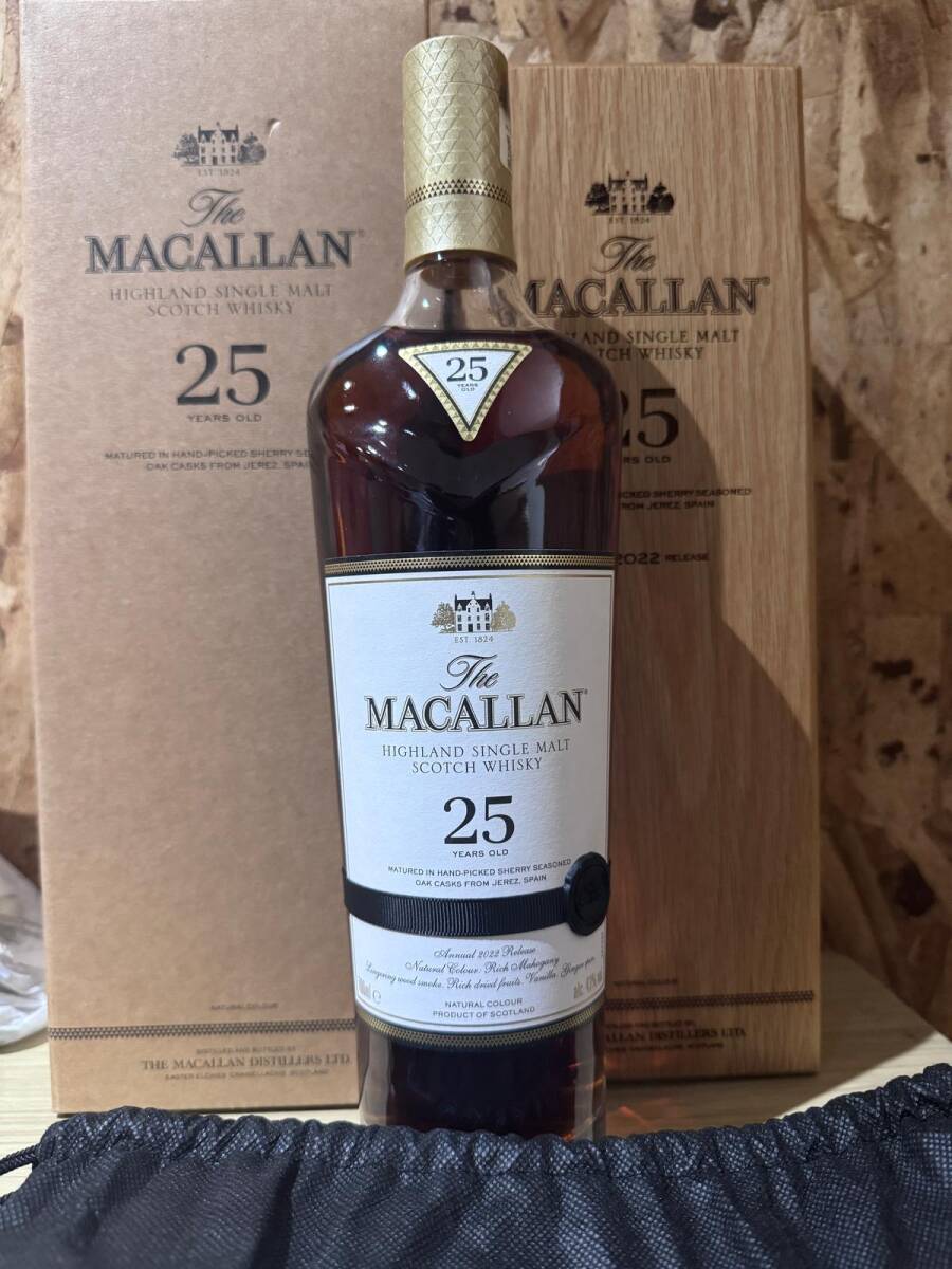 1【木箱付未開栓】ザ・マッカラン 25年 43度 700mL 2022年|The 1【木箱付未開栓】ザ・マッカラン 25年 43度 700mL 2022年|The