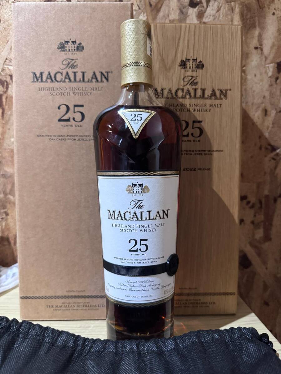 2【木箱付未開栓】ザ・マッカラン 25年 43度 750mL 2022年|The 2【木箱付未開栓】ザ・マッカラン 25年 43度 750mL 2022年|The