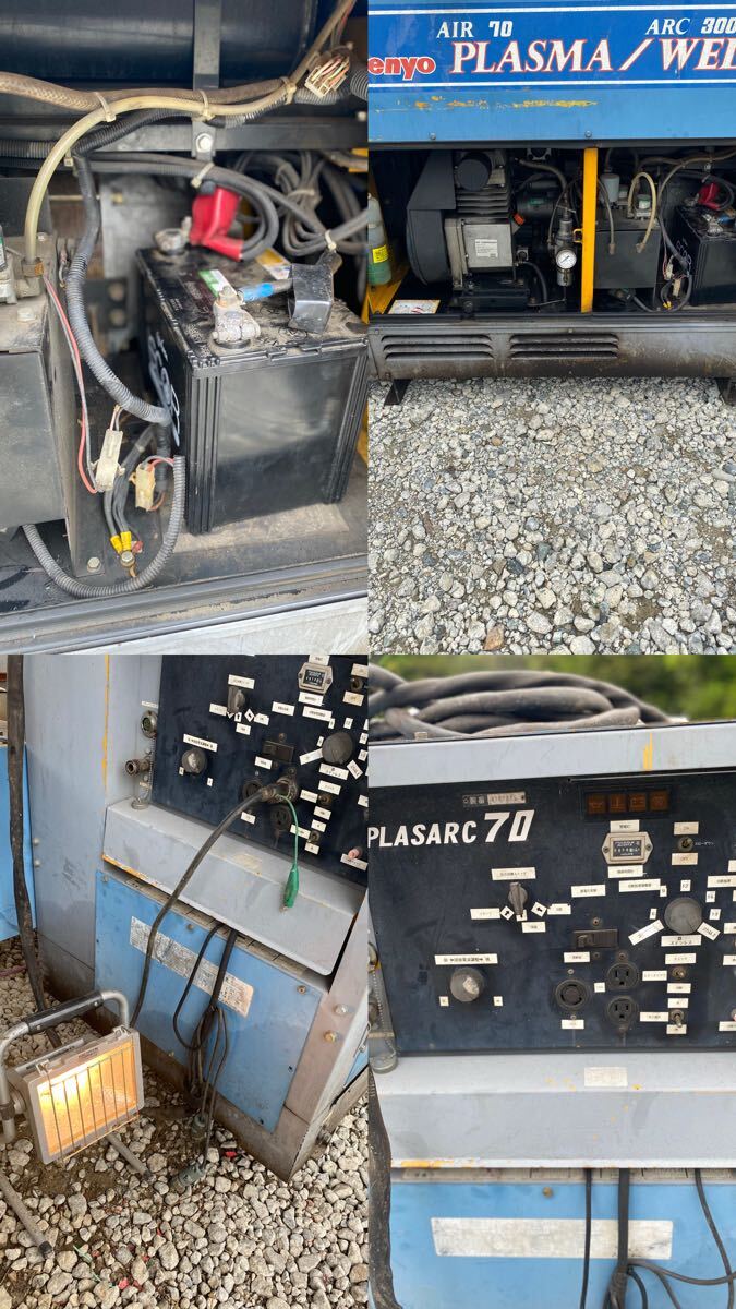 湖西発 ディーゼルエンジン溶接機 エアープラズマカッター 湖西発 ディーゼルエンジン溶接機 エアープラズマカッター