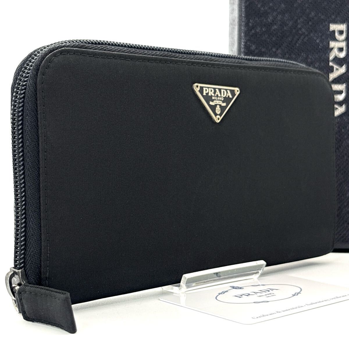 未使用級◇PRADA プラダ 長財布 ロングウォレット テスート 未使用級◇PRADA プラダ 長財布 ロングウォレット テスート