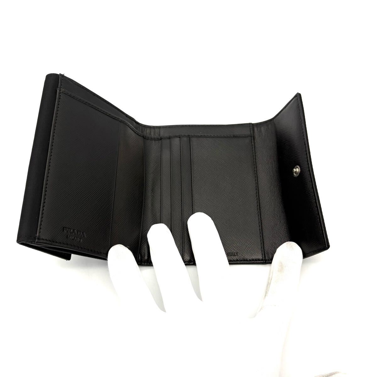 極美品◇PRADA プラダ 三つ折り財布 3つ折り テスートナイロン 極美品◇PRADA プラダ 三つ折り財布 3つ折り テスートナイロン