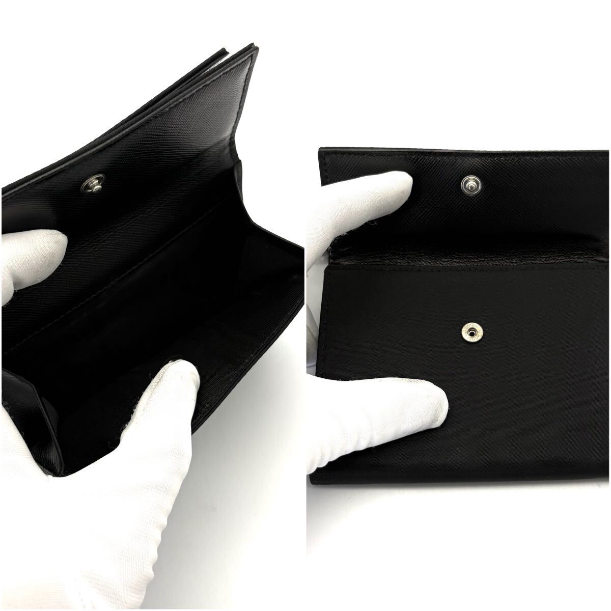 極美品◇PRADA プラダ 三つ折り財布 3つ折り テスートナイロン 極美品◇PRADA プラダ 三つ折り財布 3つ折り テスートナイロン