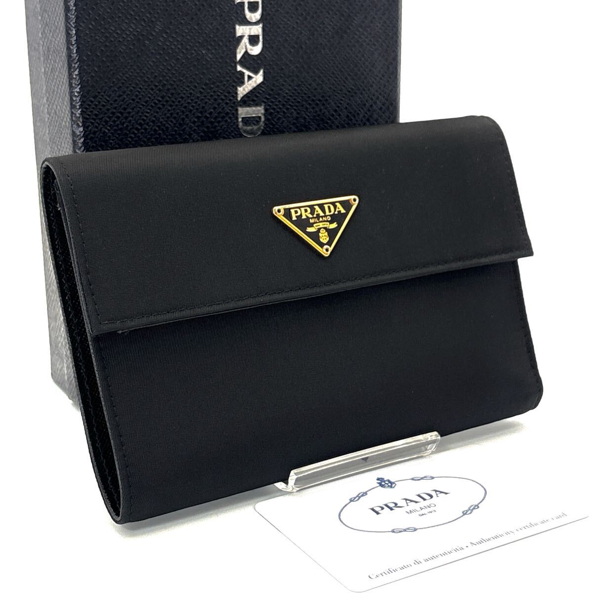最高級◇PRADA プラダ 三つ折り財布 3つ折り テスートナイロン 最高級◇PRADA プラダ 三つ折り財布 3つ折り テスートナイロン
