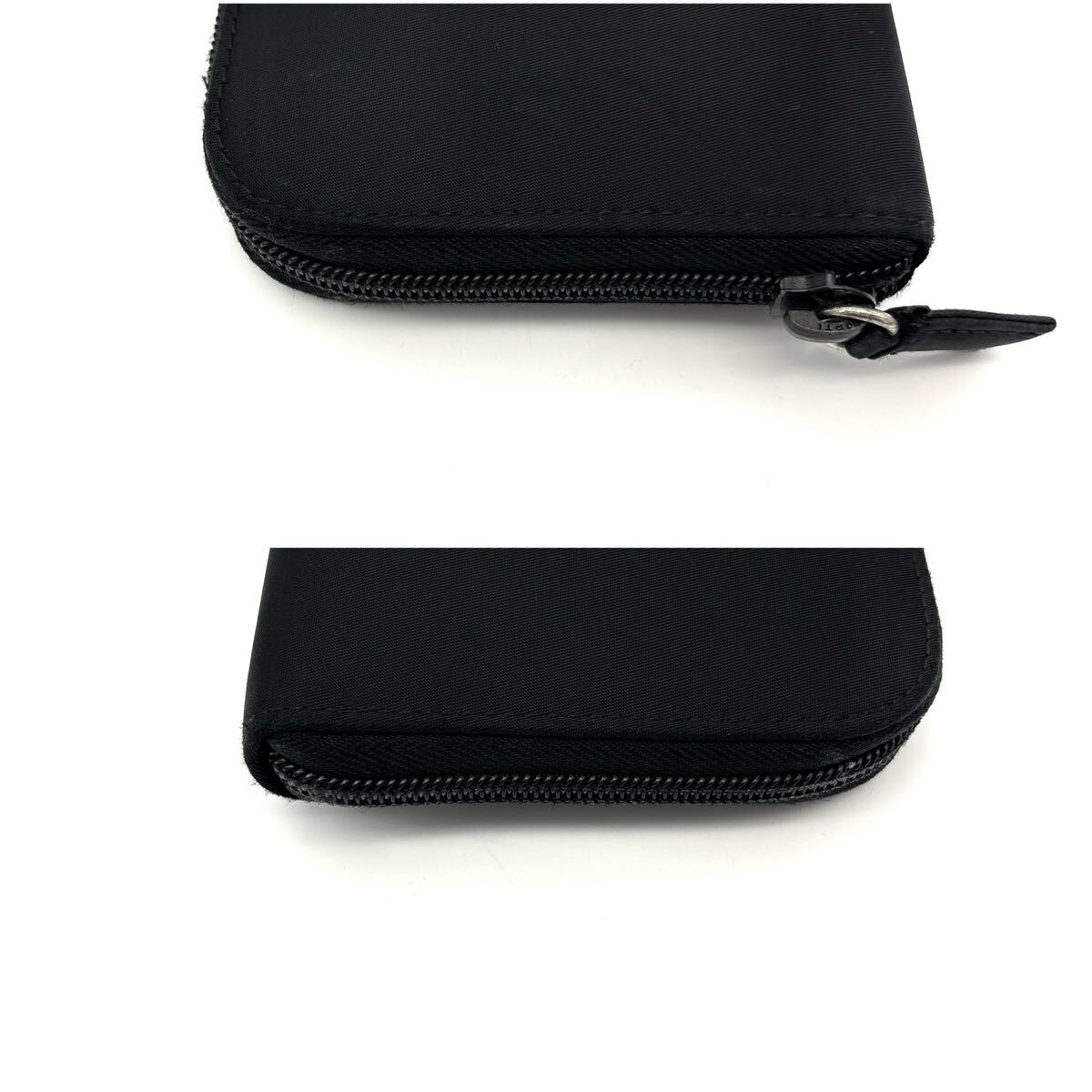 美品✨箱付 プラダ 長財布 三角ロゴ ロゴ刻印 ナイロン×レザー