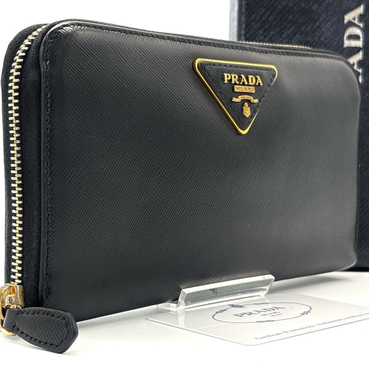 入手困難品◇PRADA プラダ 長財布 三角プレート トライアングル 入手困難品◇PRADA プラダ 長財布 三角プレート トライアングル