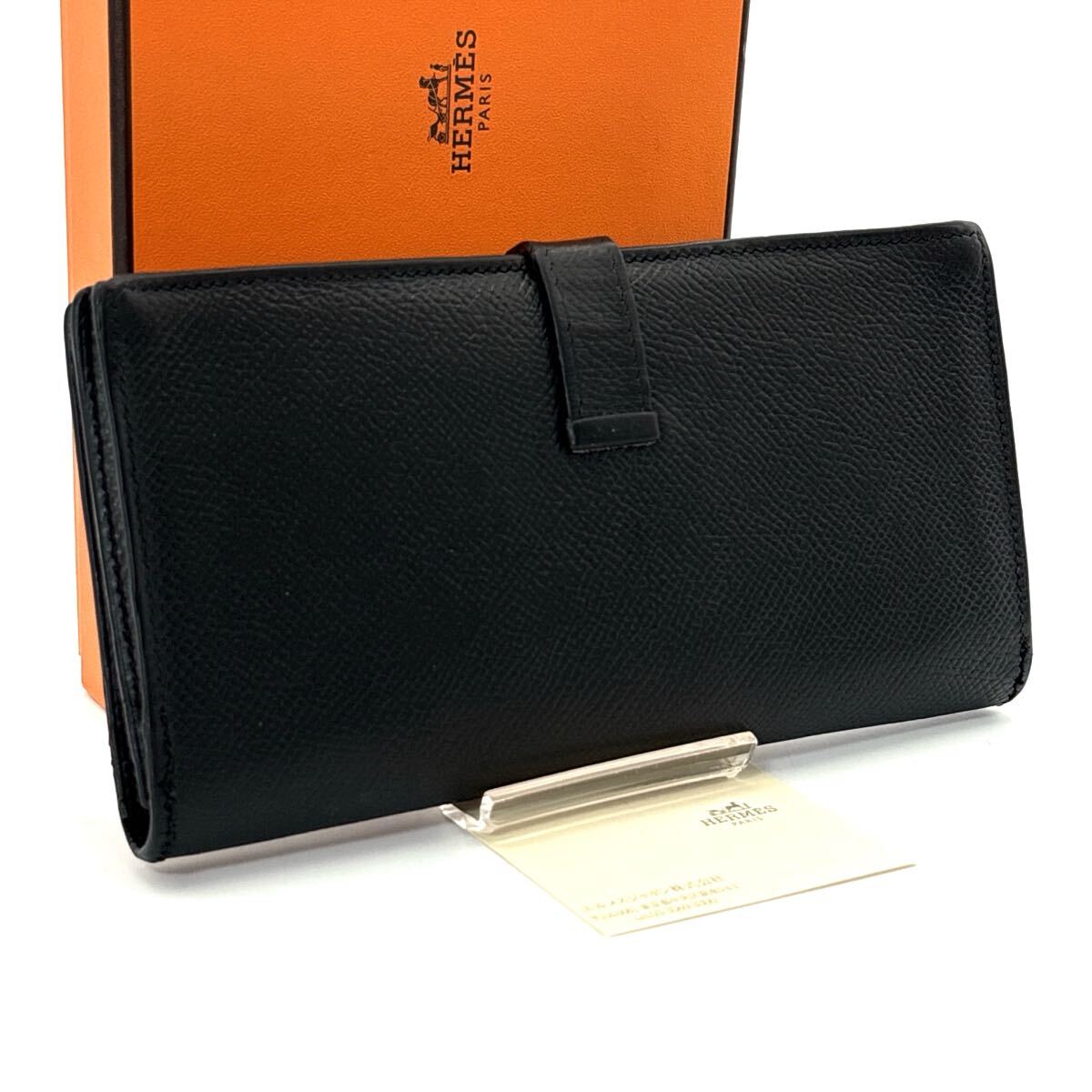 お歳暮 人気 最高級◇極美品◇HERMES Hロゴ 新型金具 ベアンスフレ エルメス 小物