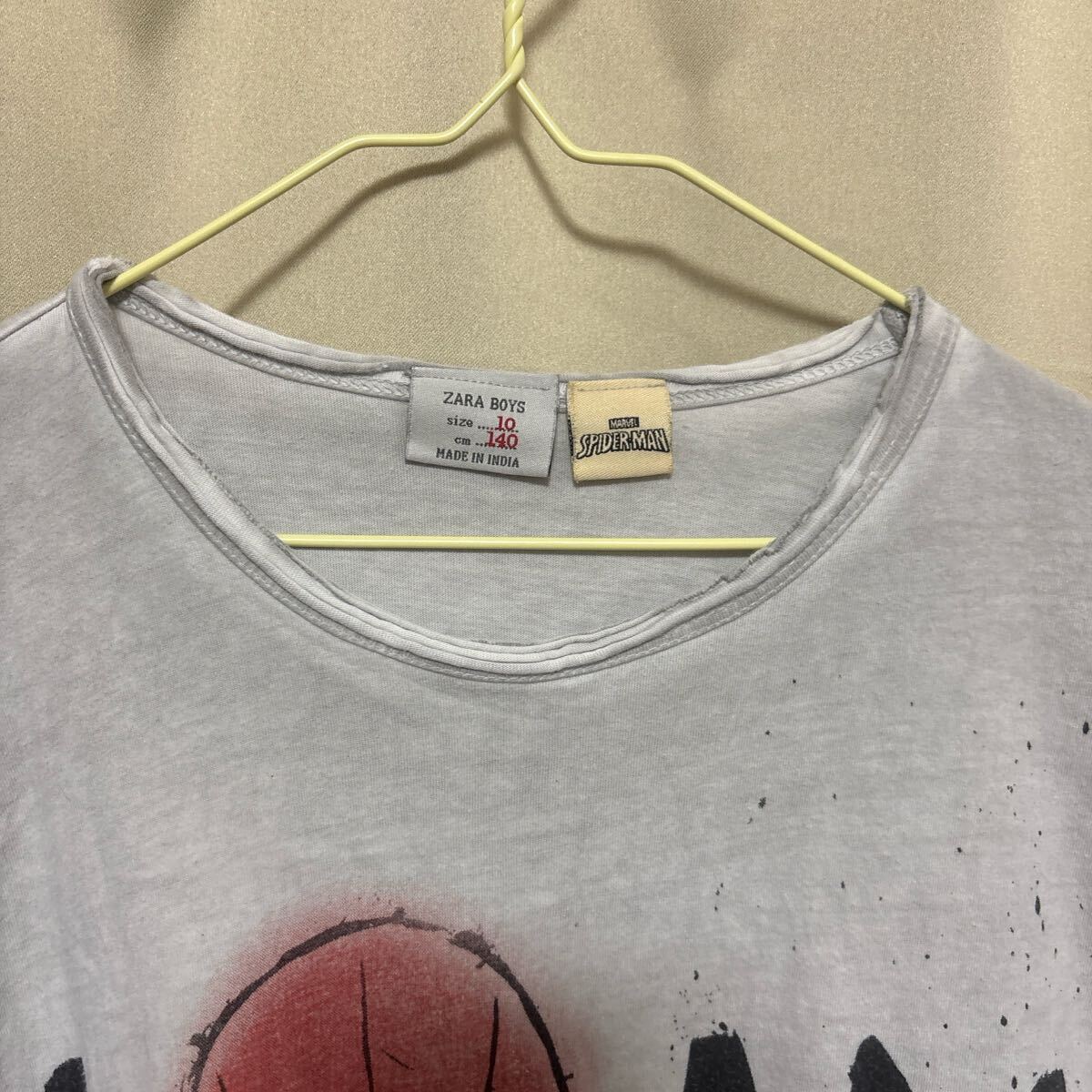 古着　ZARAキッズ　boys スパイダーマン　140cm 半袖　Tシャツ_画像5
