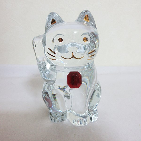 美品 Baccarat バカラ レッドオクトゴン ラッキーキャット 美品 Baccarat バカラ レッドオクトゴン ラッキーキャット