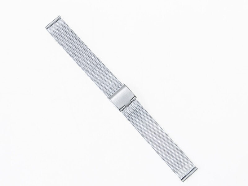 汎用 ステンレス製 メッシュ 腕時計 ベルト ブレスレット バンド 交換用 16MM#シルバー_画像1