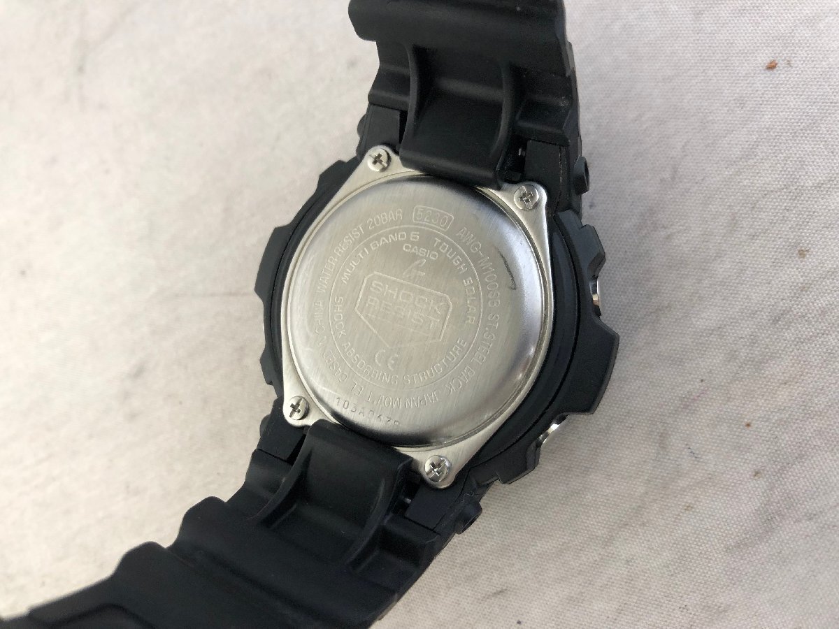 【CASIO G-SHOCK】カシオジーショック　タフソーラー　AWG-M100SB　腕時(shí)計(jì)　ネイビー×ブラック　SY02-G0A