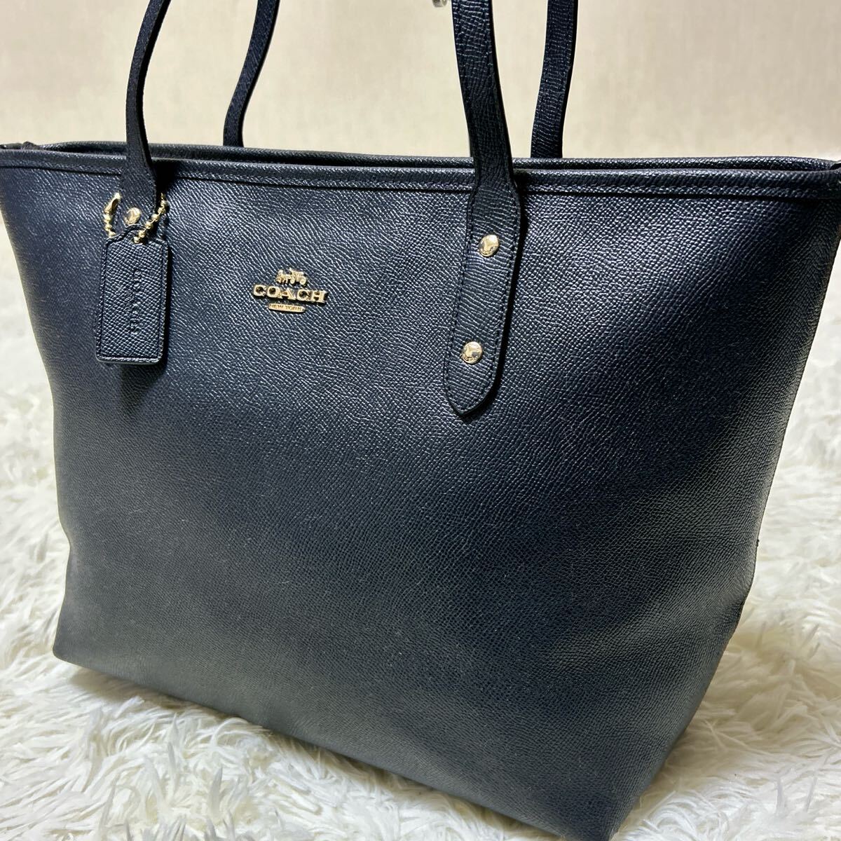 美品 COACH コーチ トートバッグ 肩掛け レザー PVC ビジネス 美品 COACH コーチ トートバッグ 肩掛け レザー PVC ビジネス