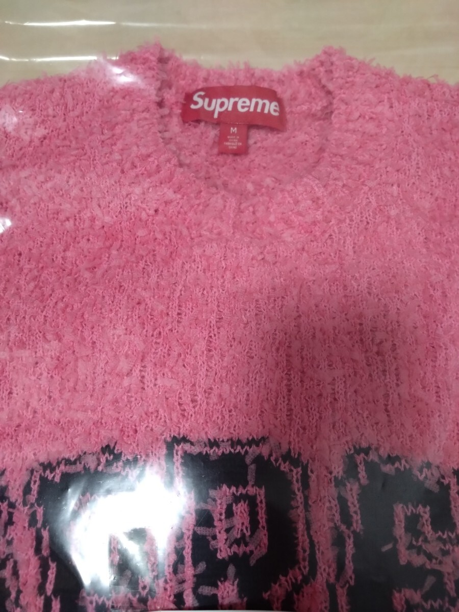 新品 25SS Mサイズ Supreme Textured Arc Sweater Pink 新品 25SS Mサイズ Supreme Textured Arc Sweater Pink