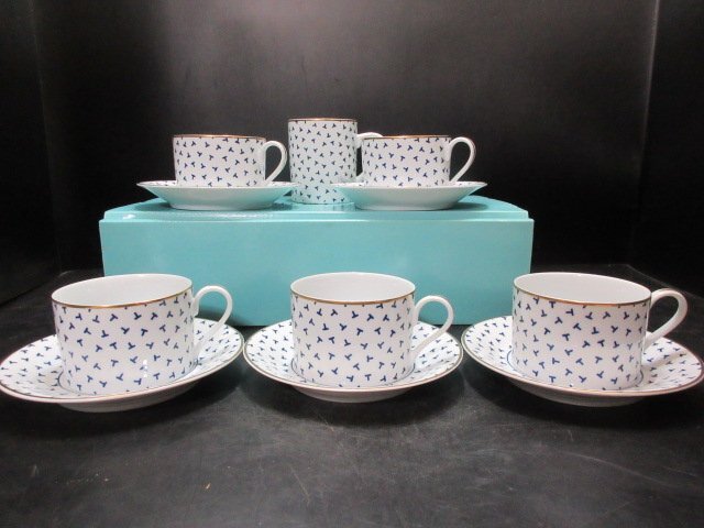 TIFFANY&Co. 美品 ティファニー ダンシングT コーヒーカップ TIFFANY&Co. 美品 ティファニー ダンシングT コーヒーカップ