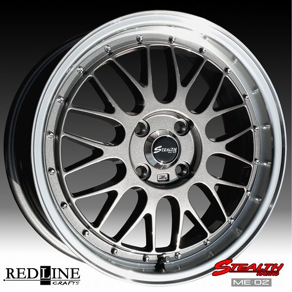 ■ 新制品, ステルスレーシング ME02 ■ スペシャルサイズ,軽四用 16in/幅広リム6.0J OFF+43　KENDA KR20 165/50R16 タイヤ付4本セット