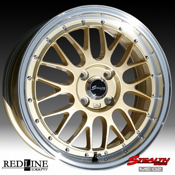 ■ 新制品, ステルスレーシング ME02 ■ ドレスアップサイズ,軽四用 16x5.5J　KENDA KR20 165/50R16 タイヤ付4本セット