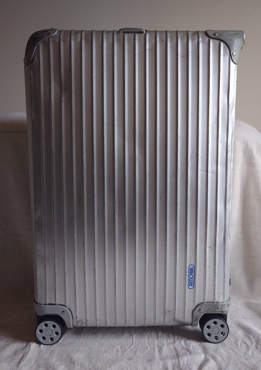 貴重 廃盤 青ロゴ 正規品 ビンテージ リモワ トパーズ 4輪 82L 貴重 廃盤 青ロゴ 正規品 ビンテージ リモワ トパーズ 4輪 82L