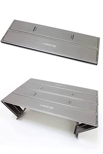 即日発送 VERNE【ベルン トレッキングパッド チタニウムグレー】 アウトドア キャンプ テーブル コンパクト 風除け 便利グッズ（専