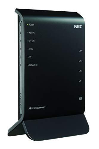 NEC Aterm WG1900HP2 [無(wú)線LANルーター/1300+600Mbps] 親機(jī)単體 (11ac対応) 型番:PA-WG1900HP2(中古品)　(shin