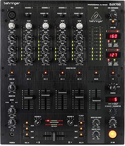 ベリンガー DJミキサー BPMカウンター 5ch エフェクト DJX750　(shin
