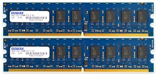 アドテック Mac用 DDR2 667/PC2-5300 Unbuffered DIMM 2GB×2枚組