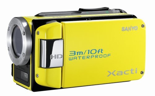 動作確認済　SANYO　デジタルムービーカメラ　Xacti　DMX-WH1　黄色 中古品)SANYO ハイビジョン 防水デジタルムービーカメラ Xacti