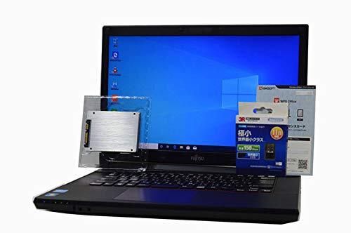 ノートパソコン 【Office搭載】 SSD 128GB (新 品 換 裝) 富士通 FMV LIFEBOOK A573 第3世代 Core i5 3340M HD 15.6イ(中古品)　(shin