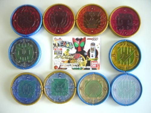 都内で オーズ 仮面ライダー 000 レア 10種 フルコンプ 3 オーメダル 仮面ライダー