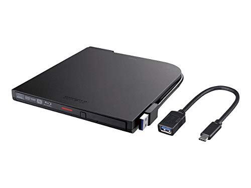 BUFFALO BDXL対応 USB3.0用ポータブルブルーレイドライブ スリムタイプ ブラック BRXL-PT6U3-BKD(中古品)　(shin
