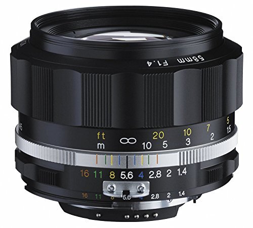 VoightLander フォクトレンダー 単焦点レンズ NOKTON 58mm F1.4 SLIIS Ai-S ニコンFマウント対応 ブラックリム 231634(中古品) (shin その他