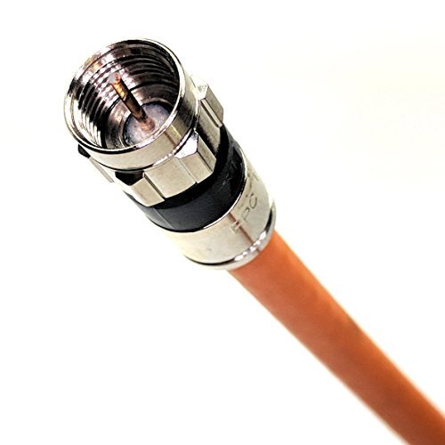 PHAT SATELLITE INTL 10フィート 直接埋設地下鉄RG6 同軸ケーブル 18AWG ジェルコーティング 編組耐腐食コネクタ