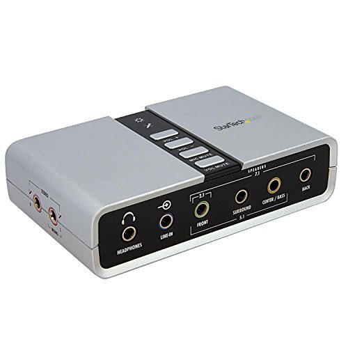 StarTech.com 7.1ch対応USB-DACヘッドホンアンプ S/PDIF対応 8x 3.5mmミニジャック 2x 3.(中古品)　(shin