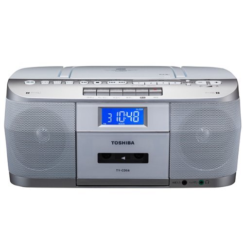 【中古 良品】 TOSHIBA CUTEBEAT CDラジオカセットレコーダー ホワイト TY-CDS6(W)　(shin