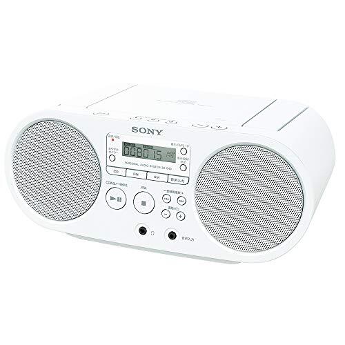 ソニー SONY CDラジオ ZS-S40 : FM/AM/ワイドFM対応 ホワイト ZS-S40 W(中古品) (shin その他