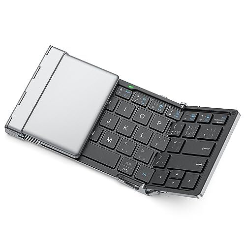 iClever Bluetooth клавиатура складной беспроводной мульти- парные ipad/iphone для клавиатура Ty (shin