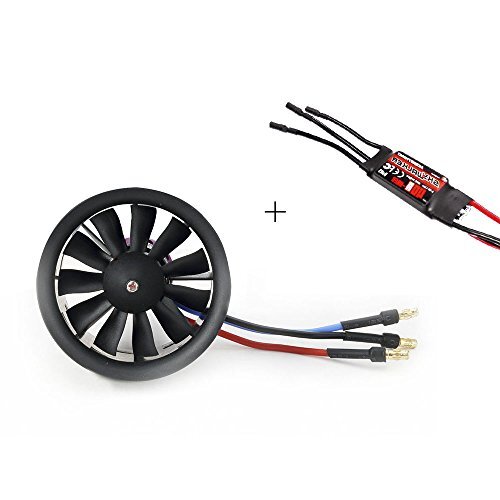 Powerfun ダクテッドファン50mmブラシレスモータ付き11ブレードrc飛行機用4900kv / 3s 4900kv / 3(中古品) (shin その他