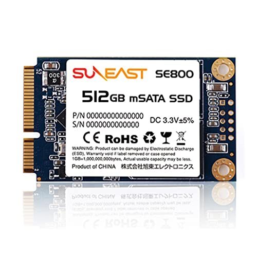 SUNEAST солнечный East SSD встроенный SSD mSATA 3.0 6Gb/s 3D TLC внутренний 3 год гарантия (512GB) (shin