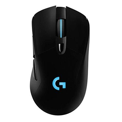 Logicool G ロジクール G ゲーミングマウス ワイヤレス G703h HERO 25Kセンサー LIGHTSPEED 無線 エルゴノミクス LIGH(中古品)　(shin