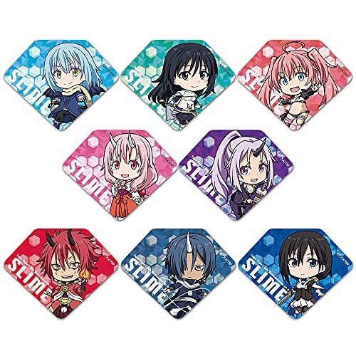 転生したらスライムだった件 トレーディングプリズムバッジ vol.2 BOX商品 1BOX=8個入り、全8種類 転生したらスライムだった件 トレーディングプリズムバッジ vol