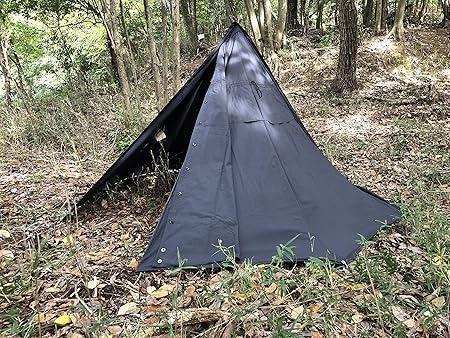 特価ブランド ポンチョテント一式 放出 ポーランド軍 サイズ2 （170 ブラック テント・タープ