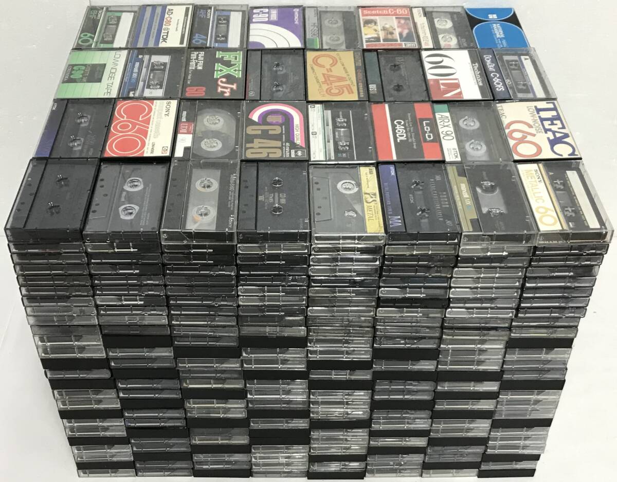 昭和レトロ 300本 まとめ 使用済カセットテープ 中古カセット