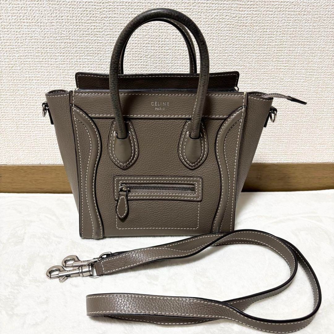 CELINE セリーヌ Luggage ラゲージ ナノ ショッパー スリ CELINE セリーヌ Luggage ラゲージ ナノ ショッパー スリ