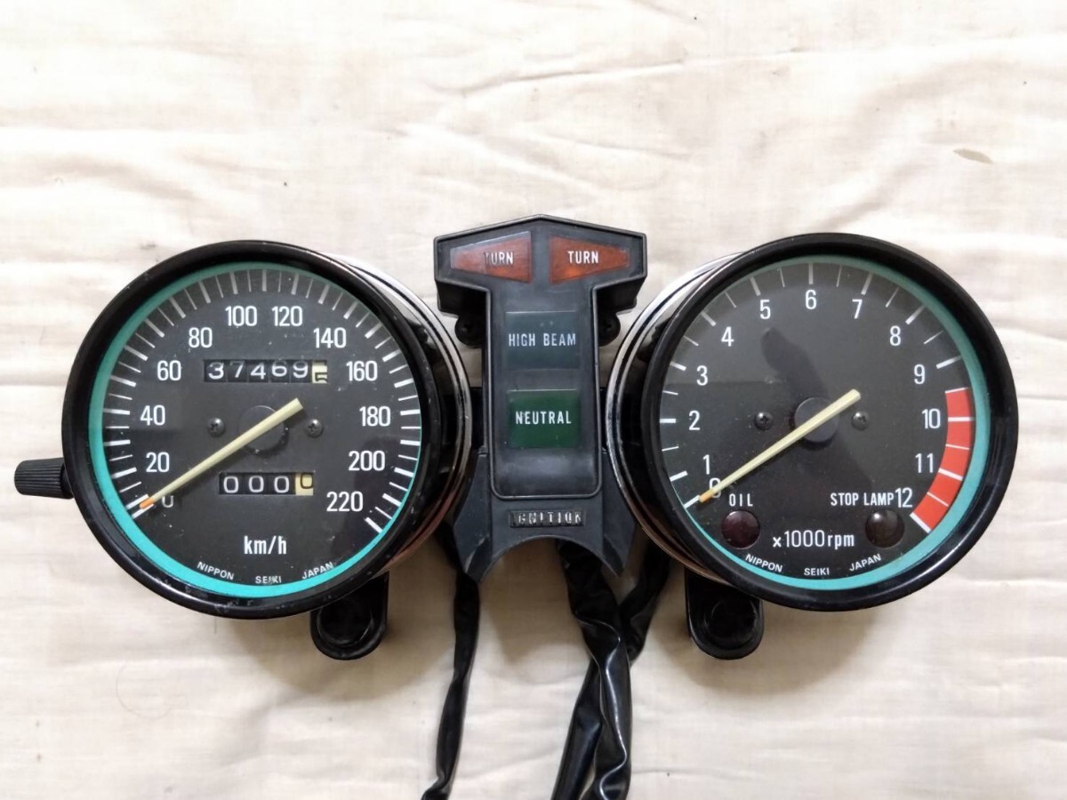 美品 Z400FX Z500FX Z550FX 純正 メーターセット スピード 美品 Z400FX Z500FX Z550FX 純正 メーターセット スピード