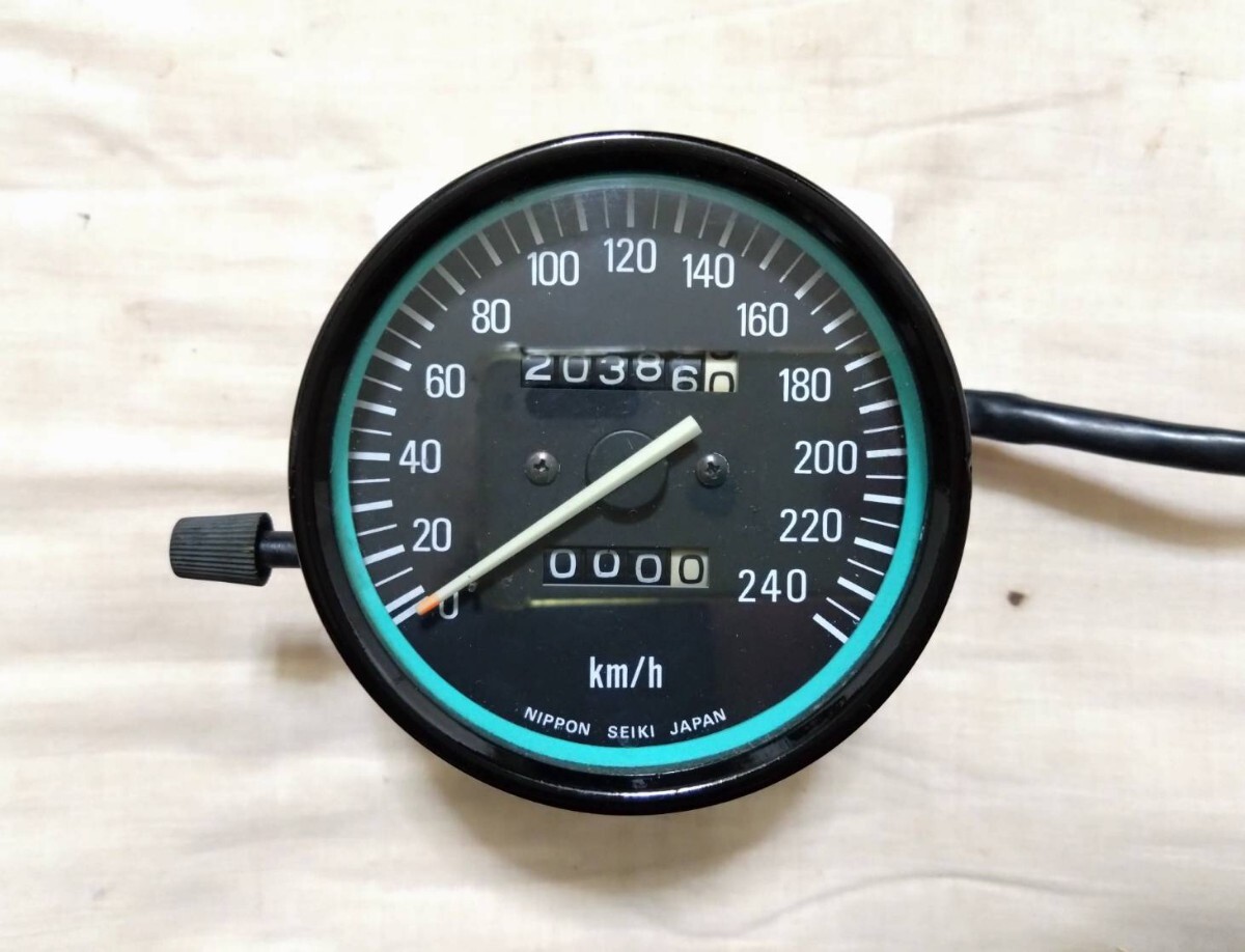 当時物 Z400FX Z550FX Z750FX 純正 スピードメーター 240km 当時物 Z400FX Z550FX Z750FX 純正 スピードメーター 240km