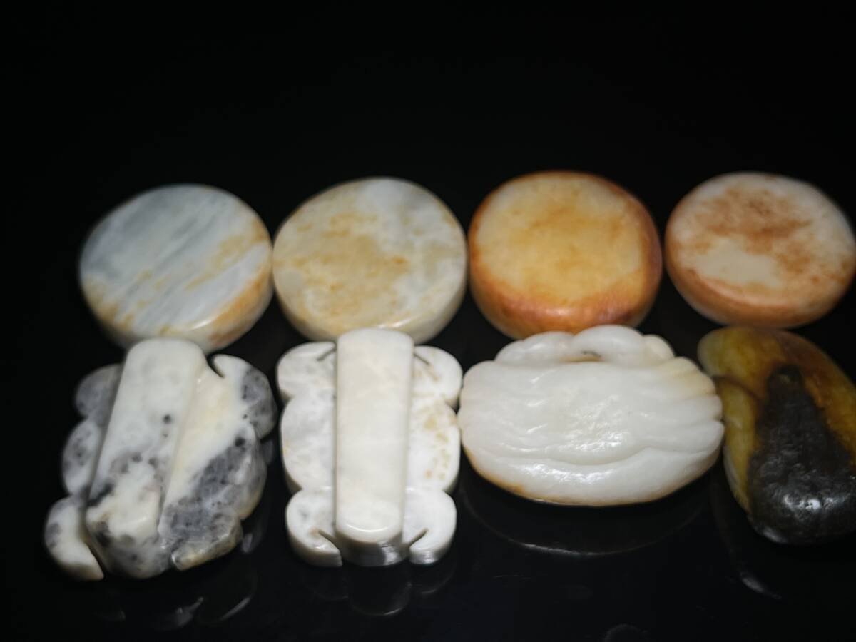 中国古玩 時代物 和田玉 翡翠 瑪瑙 沈香 琥珀 獣面紋彫リ 極細工 中国古玩 時代物 和田玉 翡翠 瑪瑙 沈香 琥珀 獣面紋彫リ 極細工