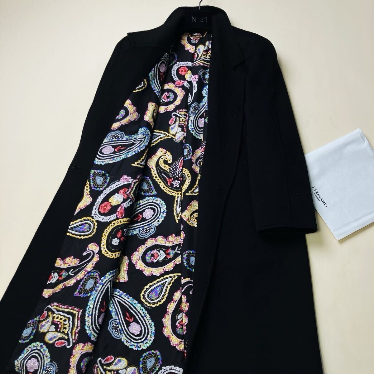 u52 花柄◎定価35万 奇跡のカシミア 絹シルク100%○LEONARD u52 花柄◎定価35万 奇跡のカシミア 絹シルク100%○LEONARD