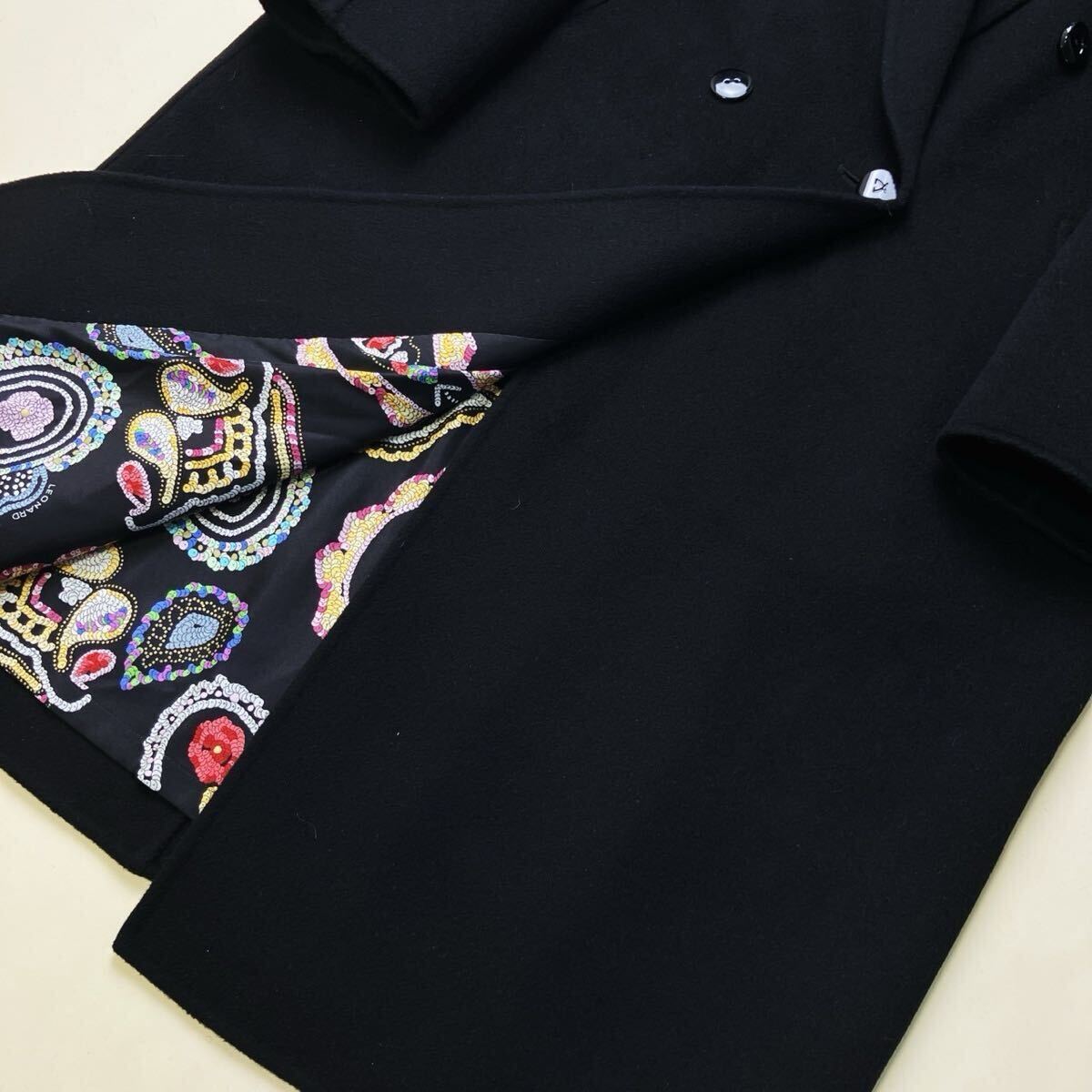 u52 花柄◎定価35万 奇跡のカシミア 絹シルク100%○LEONARD u52 花柄◎定価35万 奇跡のカシミア 絹シルク100%○LEONARD