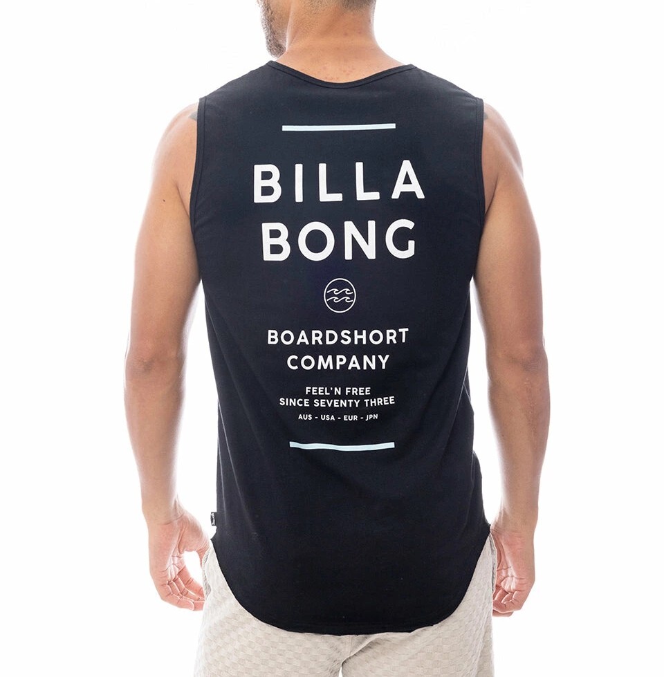 ★送料無料★2025春夏 新品【BILLABONG/ビラボン】SUNBLOCK タンクトップ BLK メンズM BF011350